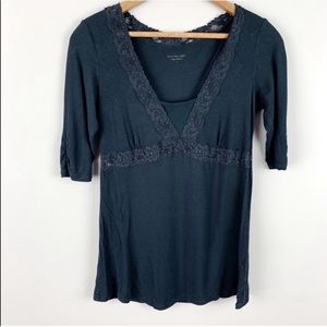 🌿Calvin Klein Black Lace Blouse